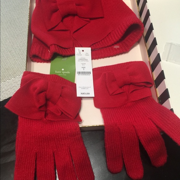kate spade Accessories - Kate Spade New York hat and glows in red color